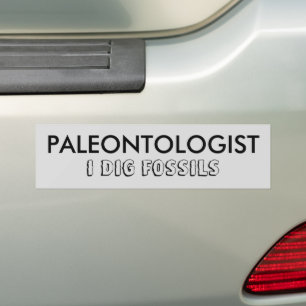 Stickers pare-chocs PALEONTOLOGIST I DIG FOSSILS