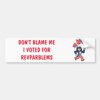 Stickers pare-chocs politiques