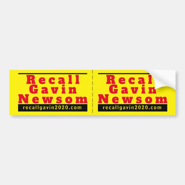 Stickers pare-chocs recallgavin2020 (Devant)