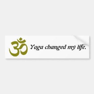 Stickers pare-chocs Yoga Life Changing Quote