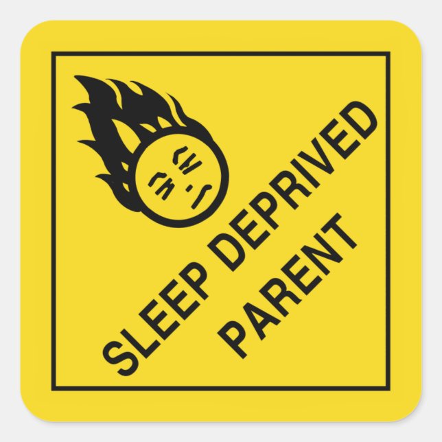 Stickers parents privés de sommeil (Devant)