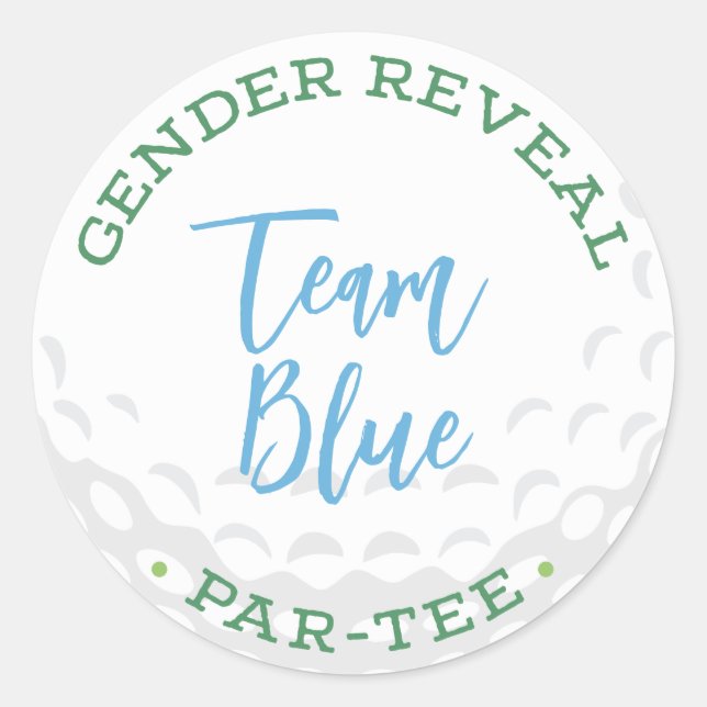 Stickers Parté-Tee Reveve Golf Genre - Team Blue (Devant)