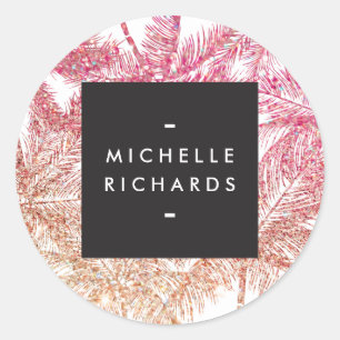 Stickers Parties scintillant Pink/Bronze Tropical