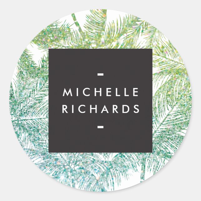 Stickers Parties scintillant Tropical Green/Aqua P (Devant)