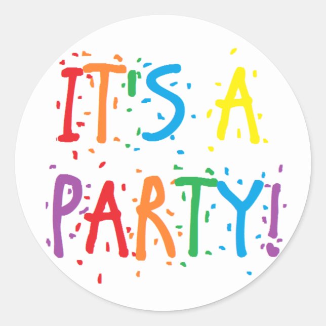 Stickers "Party" (Devant)