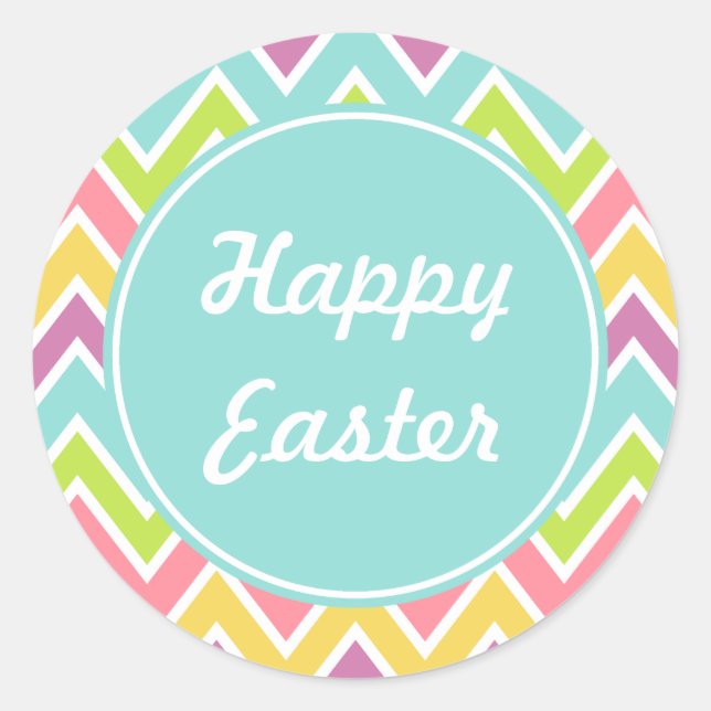 Stickers Pastel Happy Pâques (Devant)