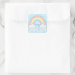 Stickers Pastel Rainbow et Clouds Party Favoriser