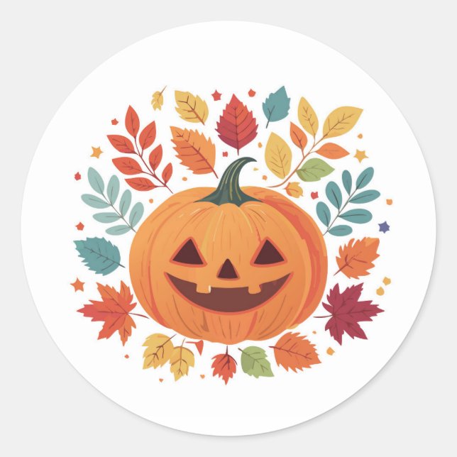 Stickers Patch citrouille (Devant)
