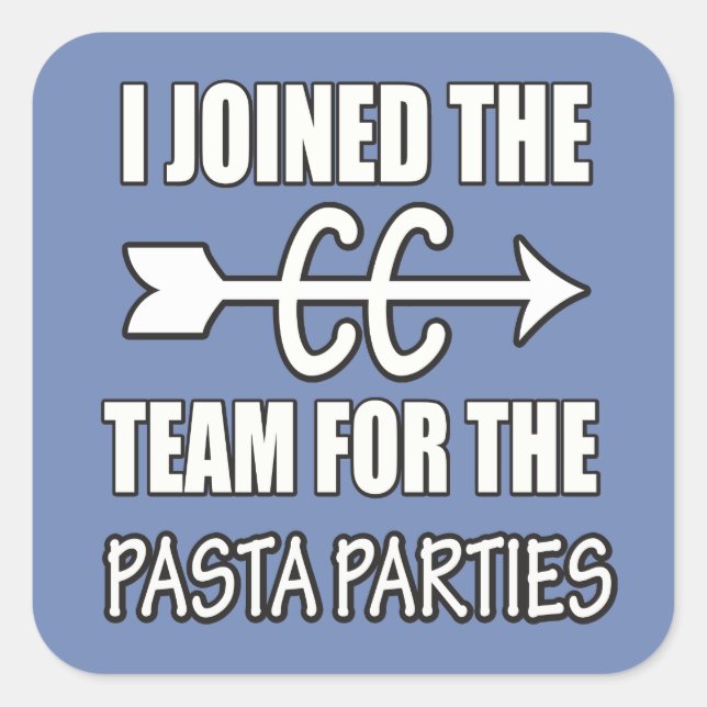 Stickers Pâtes de cross-country Running Party Cade (Devant)