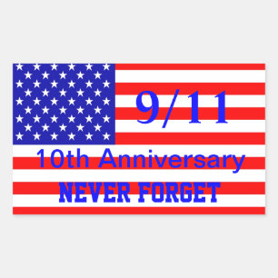 Stickers patriotiques 911 10e anniversaire