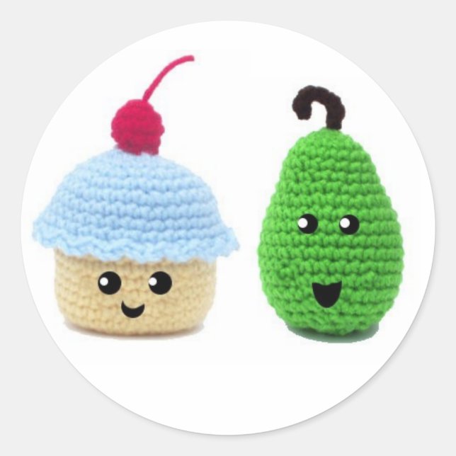 Stickers Pear et Cupcake (Devant)