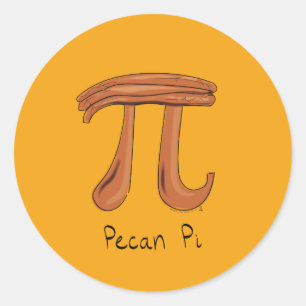 Stickers Pecan Pi Cute Math Pi Day