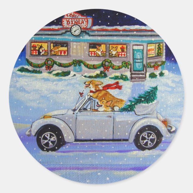 Stickers Pembroke Welsh Corgi (Devant)