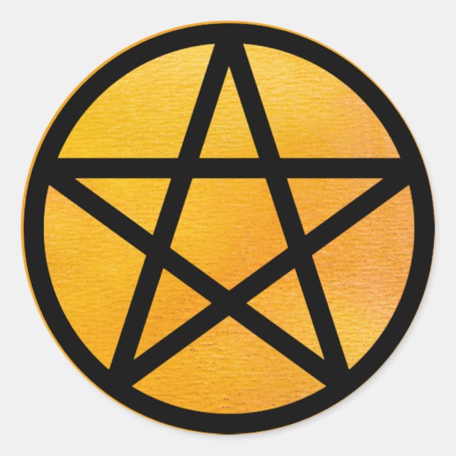 Stickers Pentacle orange (Devant)