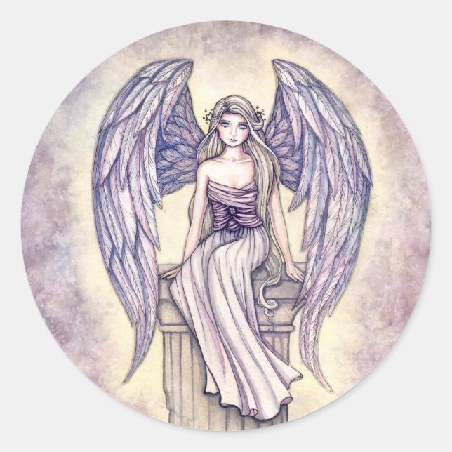 Stickers Perch Angel par Molly Harrison (Devant)