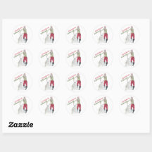 Stickers Père Noël de livraison de Noël
