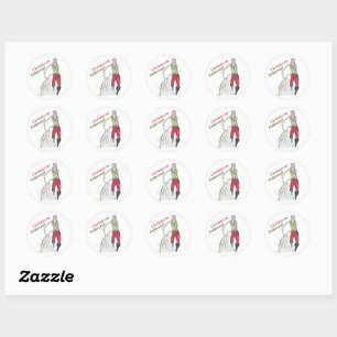 Stickers Père Noël de livraison de Noël