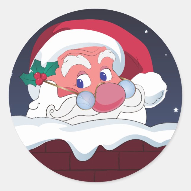 stickers père Noël de noël (Devant)