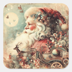 Stickers Père Noël de Noël classique