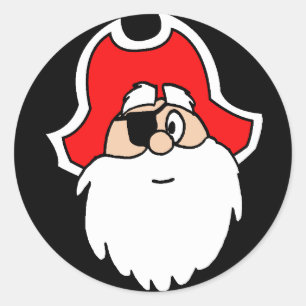 Stickers père Noël Pirate