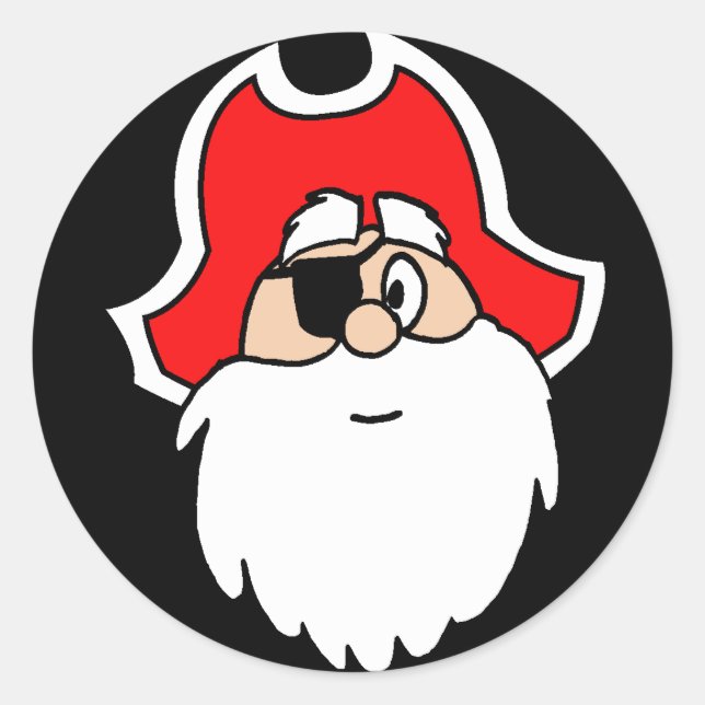 Stickers père Noël Pirate (Devant)