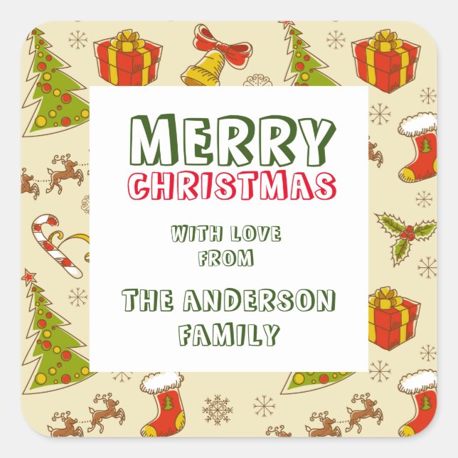 Stickers Père Noël & Reindeer (Devant)