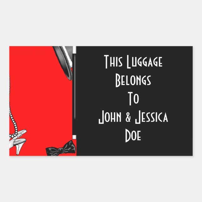 Stickers Personalized Tagging for Suitcase Travel (Front)