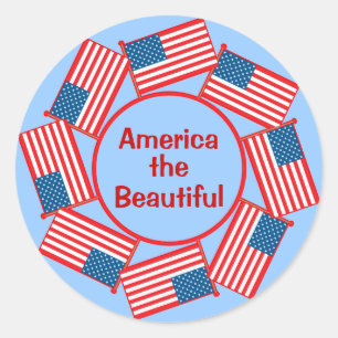 Stickers personnalisables American Flags