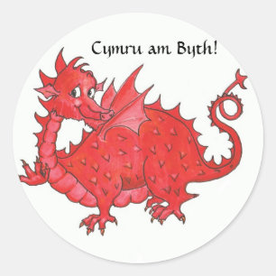 Stickers personnalisables avec un mignon dragon ro