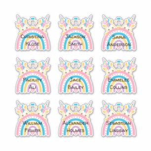 Stickers personnalisés à plusieurs noms jumeaux