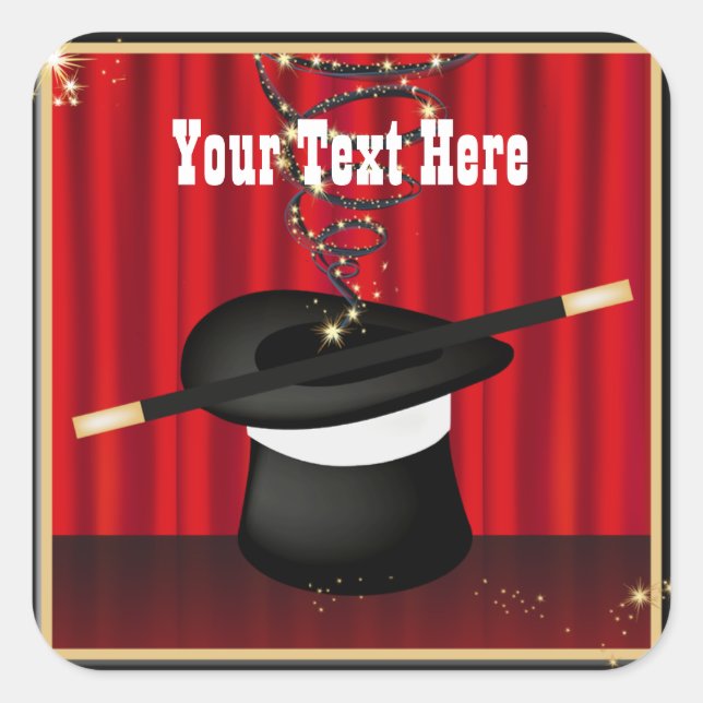 Stickers Personnalisés Magicien (Devant)