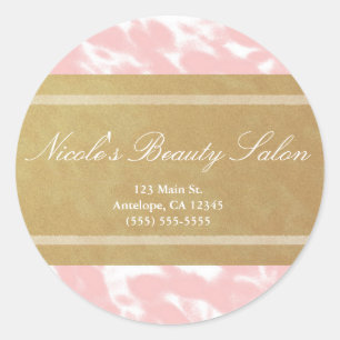 Stickers personnalisés Peachy Rose & Faux Gold Chi