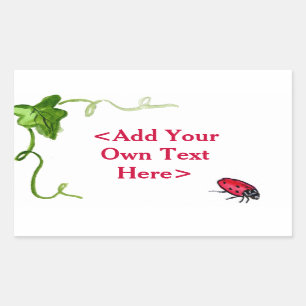 Stickers personnalisés pour les insectes roux