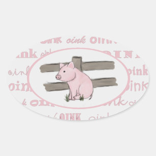 Stickers Petit Piglet Rose