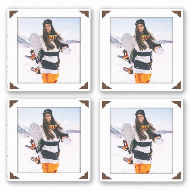 Stickers photo Portrait encadré en vinyle Collage (Devant)