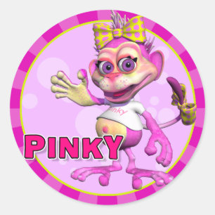 Stickers Pinky amusants