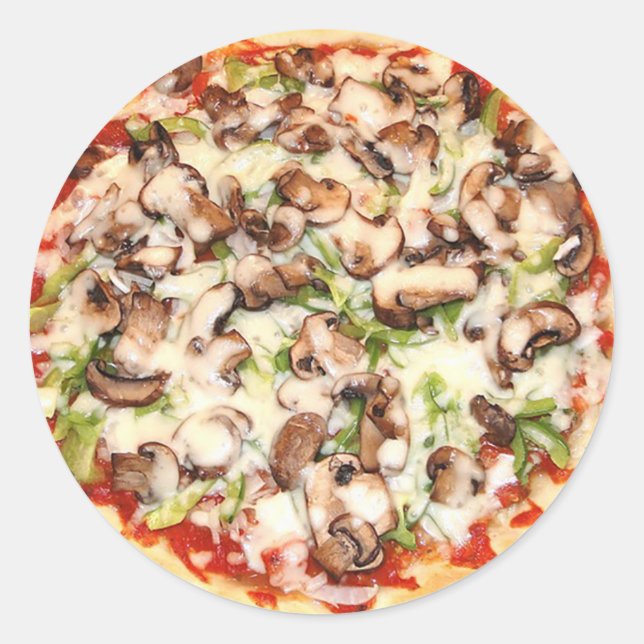 Stickers Pizza Fromage aux champignons (Devant)