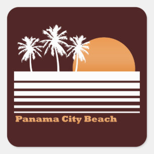 Stickers Plage Retro Panama City