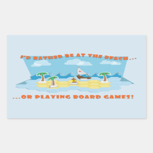 Stickers Plages et Jeux de société