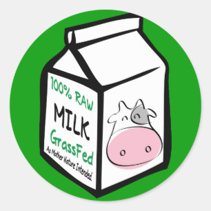 Stickers Planète biologique au lait cru