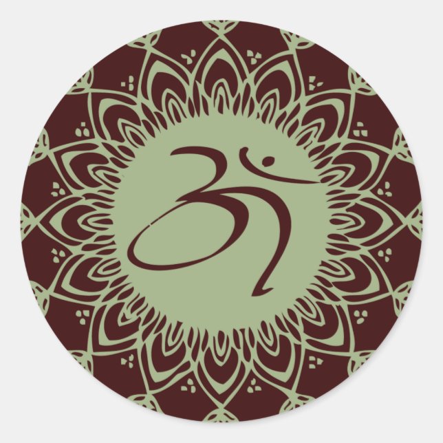 Stickers Planète Biologique Green AUM (Devant)