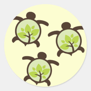 Stickers Planète Organique Tortue