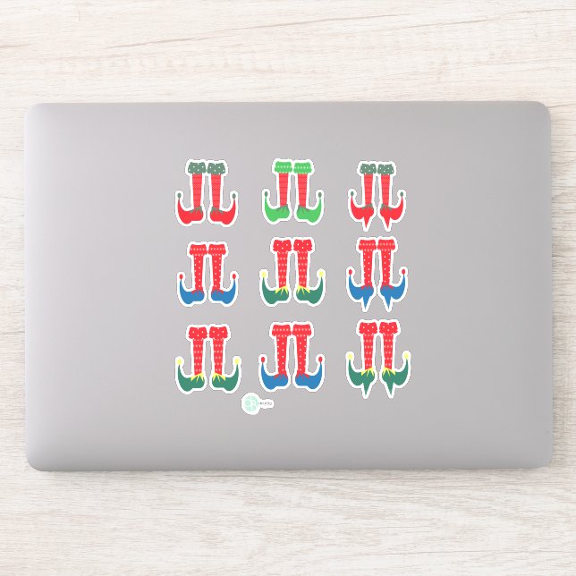 Stickers Planneur de Noël Elf Feet et Elf Heures (Ordinateur)