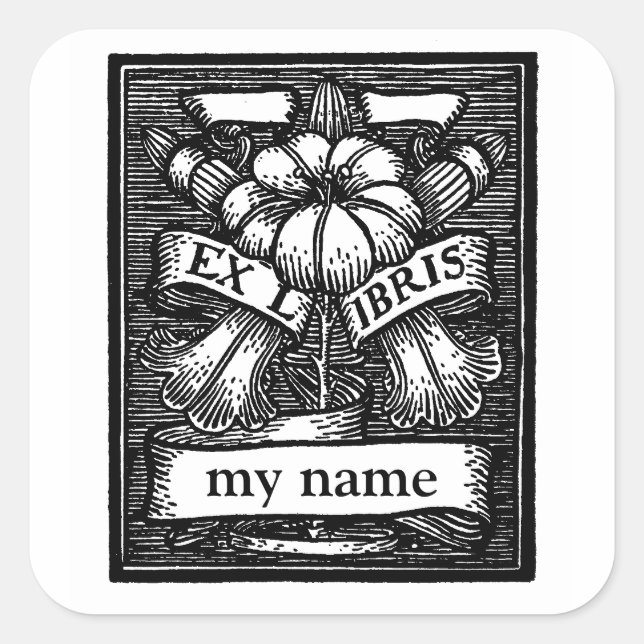 Stickers Plaque Fleur (Devant)