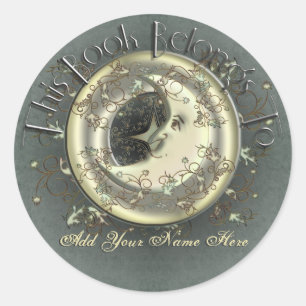 Stickers Plaque Lune Céleste