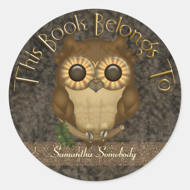 Stickers Plaque Whoolio The Cutest Owest (Devant)