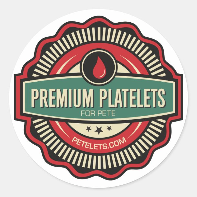 Stickers Platelets Premium — Ensemble de 6 (Devant)