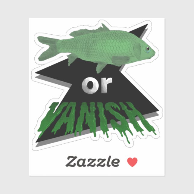 Stickers Poisson ou Vanish - Vert (Feuille)
