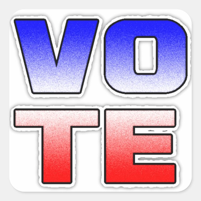 Stickers politiques d'élection VOTE (Devant)