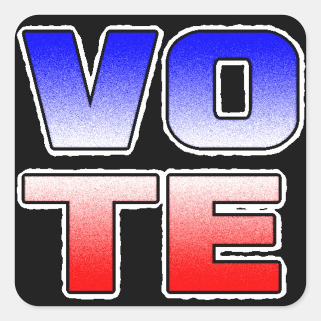 Stickers politiques d'élection VOTE (Devant)
